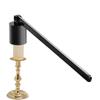 Candle Turn Off Tool Polished Stainless Steel Candle Flame Extinguisher Long Handle Black Candle Snuffer Safe and Practical Tool