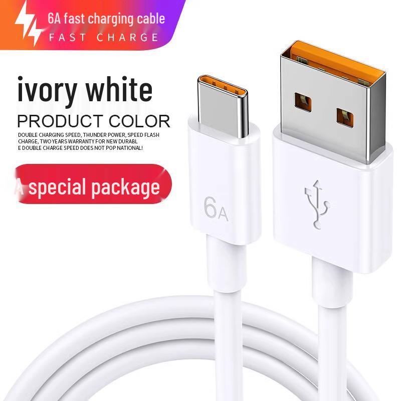 100W Fast Charging Type-C Cable for 66W Huawei Mate60 Pro/P40