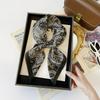Decorative Small Square Scarf 71CM Simulated Silk Scarf Spring and Autumn Headscarf Neck Protection Cotton and Linen Scarf Scarf Tied Silk Scarf