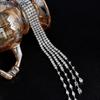 Heiß! Leichter Luxus Exquisites Kristall Meteor Langes Quasten Broschen Pin Für Frauen Mode Schulterkette Schmuck Party Geschenke