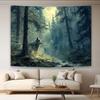 2D Plane 1 Piece of Forest and Wolves Are Quietly Moving Stealthily At Night. Suitable for Parties.