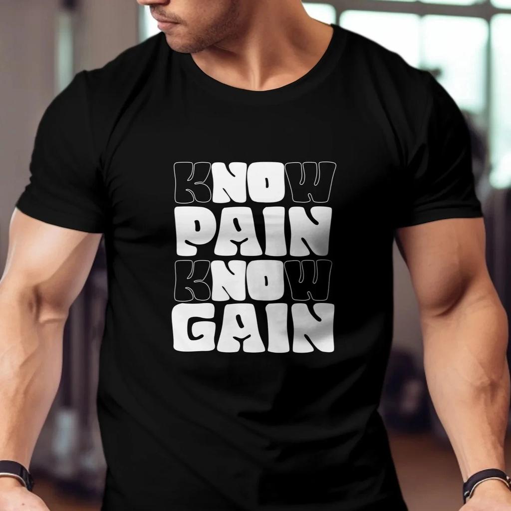 Gym Wear Text Printed Round Neck T-Shirt for Men & Women | Motivational Fitness