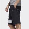 Adidas Neo Geometric Pattern Printed Color Block Loose Fit Five-Point Casual Shorts Men shorts Black FP7344