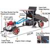 1:24 Agricultural Tractor Miniature Model Toys Metal Diecast Sound Light Doors Opened Movable Handle Simulation Toy Boys Gifts