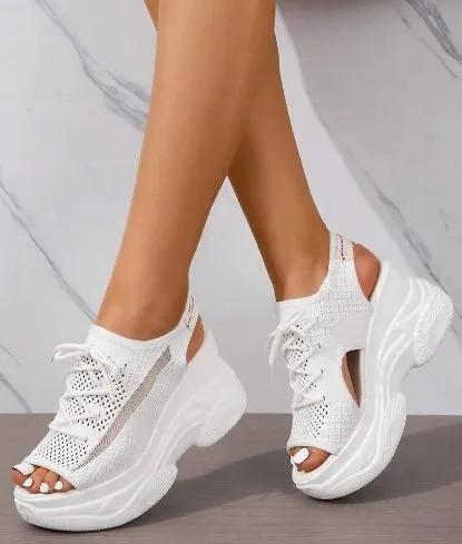 Thick-soled Sandals For Women In Summer With Round Toe Popular Online Student Casual Sports Beach Shoes For Women 37 2130₽