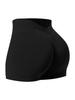 Pantaloncini da Yoga Senza Cuciture a Vita a V da Donna - Controllo Pancia, Asciugatura Rapida, Costolati, Sollevamento Glutei Pantaloni Fitness