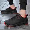 Quanzhou autumn leather sneakers waterproof and non-slip running shoes black soft-soled casual shoes