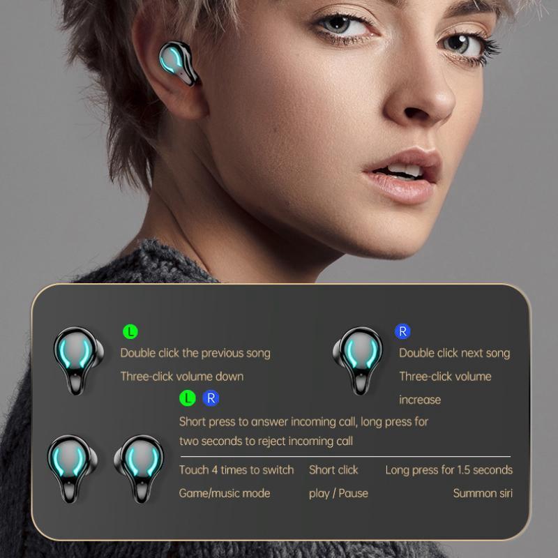 Bluetooth Ear Machine E -headset TWS Low Delayed Noise Reduction Earbuds Into Ear Movement Headphones