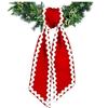 Easter Gingham Canvas Basket Bows Lovely Wreath Sashes for Baby Door Window Festival Party Ornament