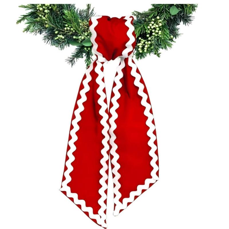Easter Gingham Canvas Basket Bows Lovely Wreath Sashes for Baby Door Window Festival Party Ornament