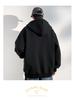 Men's Autumn/Winter 2025 Fleece-Lined Hooded Cardigan Sweatshirt, Heavyweight Casual Jacket for Teen Boys.