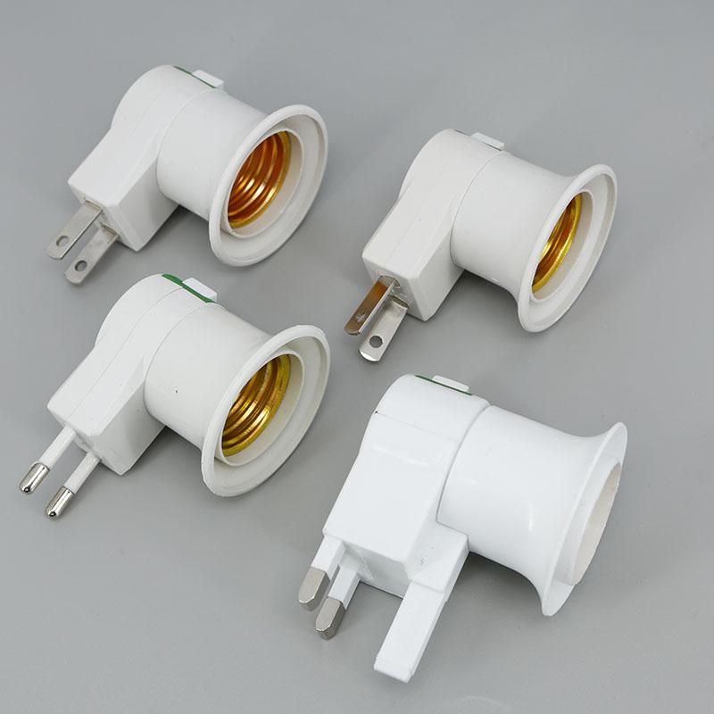 220V US AU EU UK E27 Lamp Socket Adapter with On/off Switch Plastic Standard Screw-in Socket Outlet Converter Bulbs Home