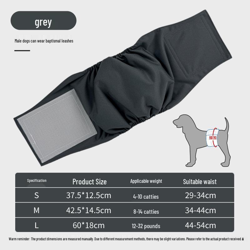 Male Dog Comfort Diapers – Physiological Pet Hygiene Pants with Waistband