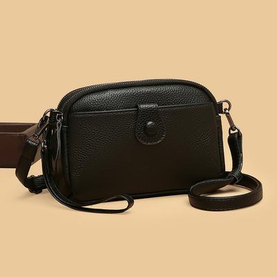 Leather Fashion Mom Bag Mobile Phone Bag Mini Crossbody Bag Ladies Premium Shoulder Bag Large Capacity