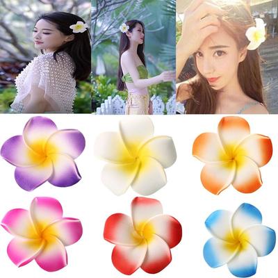 For Bridal Wedding Party Beach Holiday Egg Blossom Hair Clips Hair Barrette Hawaiian