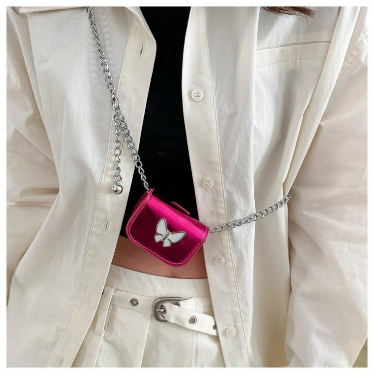 Fashionable Unique Butterfly Decorated Shoulder Bag For Women 2024 Spring New Cross Saddle Armpit Bag