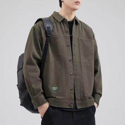 Retro Amerikanisch-Japanische Lässige Herren-Oberbekleidung - 2025 High-End Lockere Arbeitsjacke für Frühling und Herbst