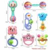 7Pcs/Set Baby Rattle Toys Set Early Development Learning Music Toys Gifts
