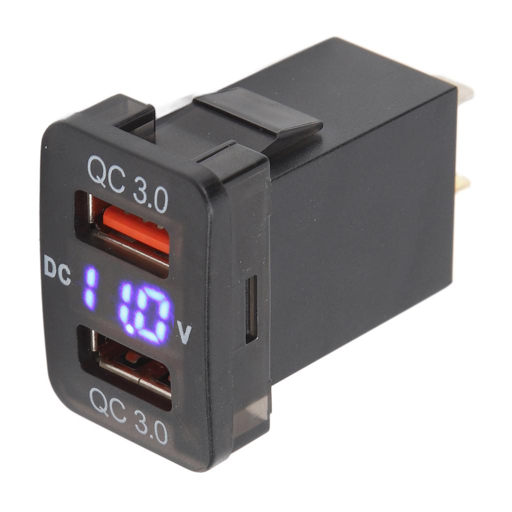 Dual USB Port  R Socket QC3.0 Fast   Charging Outlet Power Adapter for   Fortuner