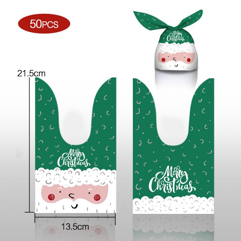 50KS Vánoční dárková taštička králičí uši