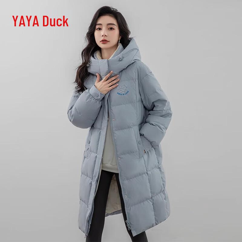 

Женское пуховое пальто Yaya свободного кроя с капюшоном, средней длины M