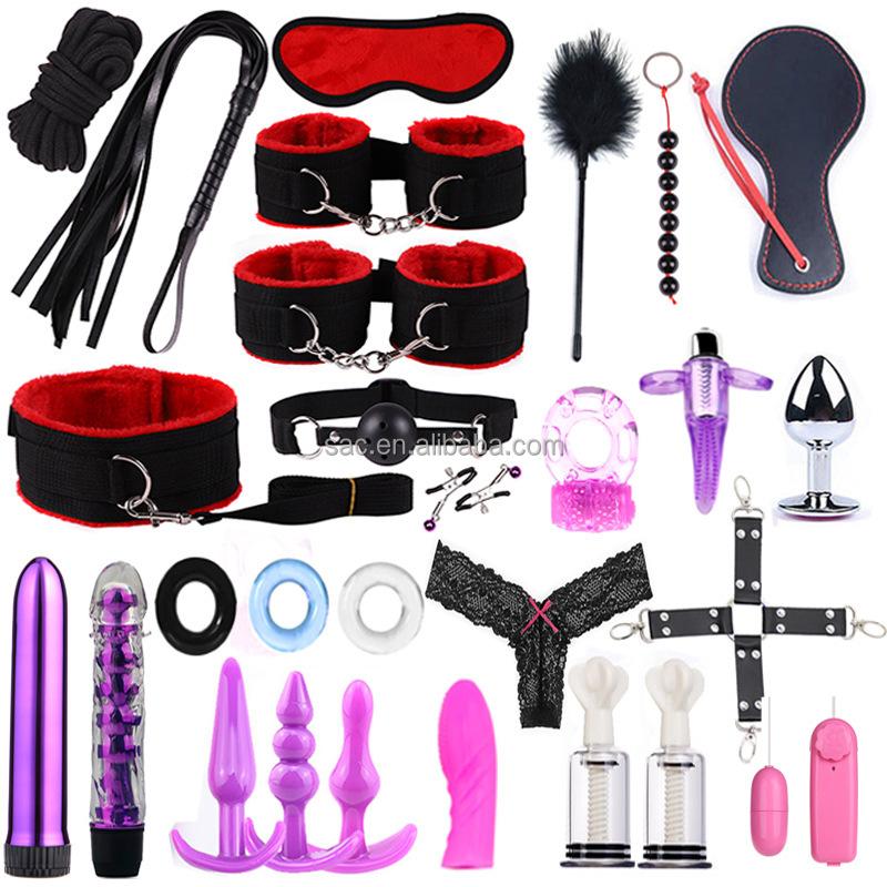 SacKnove 25/28/34 Piece BDSM Set Juguetes Sexuales Erotic Furniture Adult Couples Game Sex Toys Bondage Gear