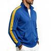 Mens Loose Fit Zip Up Stand Collar Sport Jacket