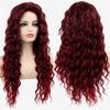 Reddish Curly Synthetic Wigs for Women Long Hair Natural Hairline Heat Resistant Cosplay Lolita Wig Drag Queen
