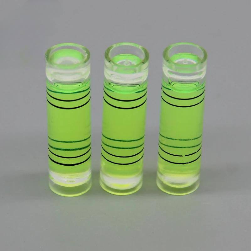 100 Stück 9,5 x 34 mm zylindrische Wasserwaage, Acryl-Wasserwaage für Rahmenfernseher oder an der Wand montierte Fernseher