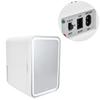 LED Makeup Fridge 8L Mirror Door Mini Fridge Portable Skincare Refrigerator for Car Travel