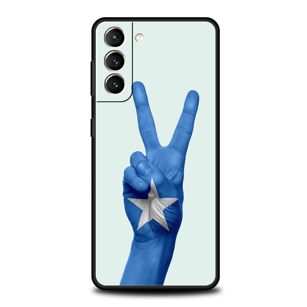 Phone Case For Samsung Galaxy S25 Edge S24 S23 S22 S21 Ultra S20 FE 5G S10 S10E S9 Plus Soft Cover Somali Somalia National Flag Galaxy S9+