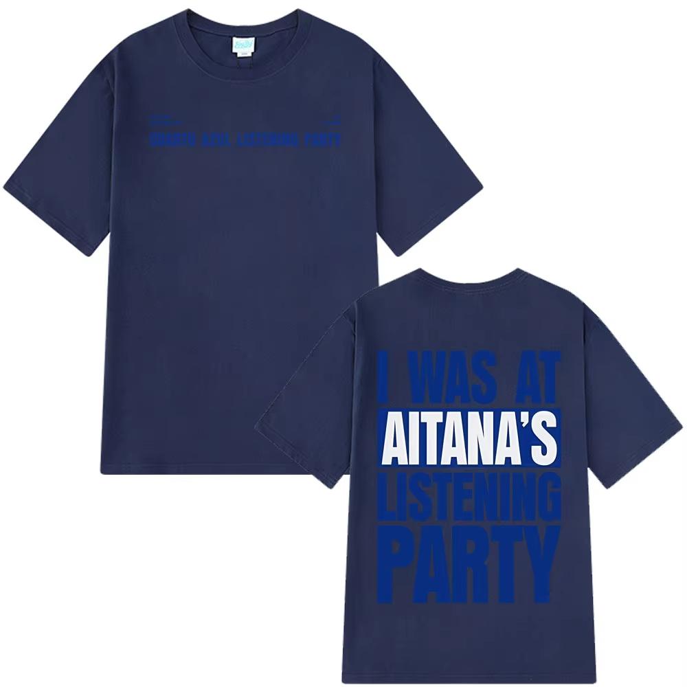 Singer Aitana Curto Azul Tour 2025 T Shirt Men Women Aesthetic Trendy T-shirts Short Sleeves Cotton Fashion O-Neck T-shirts Tops