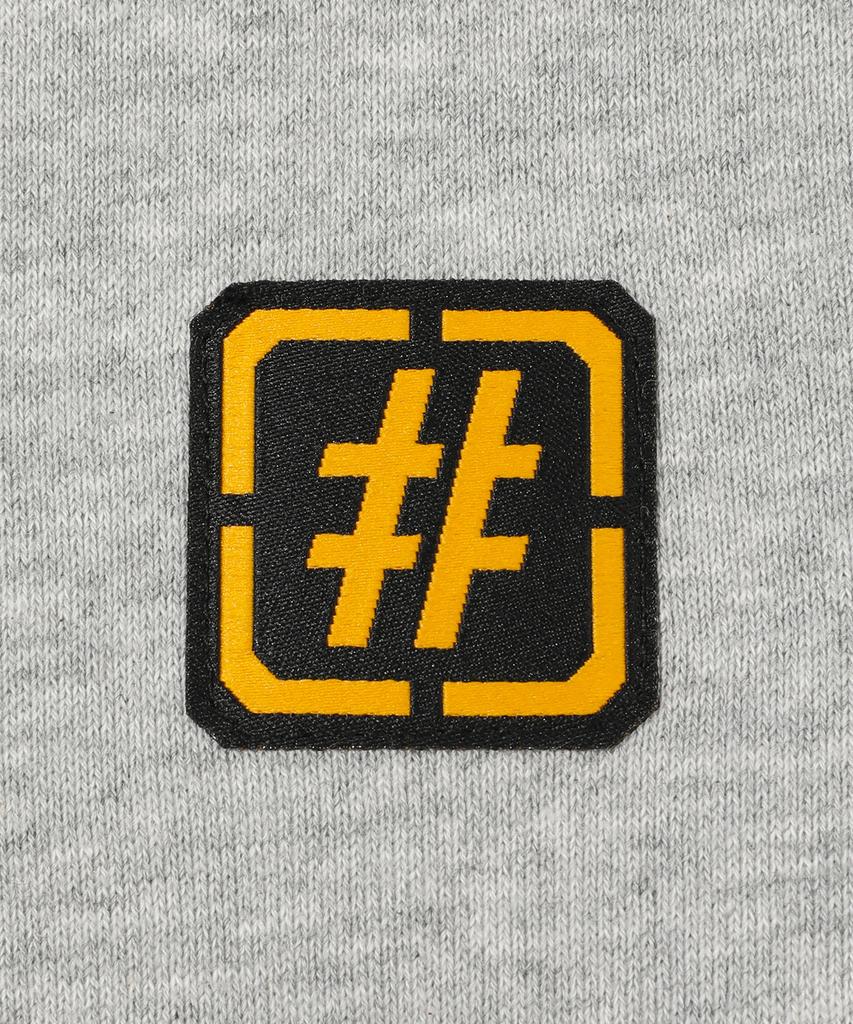 Beentrill Hashtag Work Zip-Up Hoodie (Melange Gray)