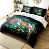 Boston Celtics 3pc Duvet Cover Set Simple Modern Bedding Set Wrinkle Resistant Soft Fabric All Season Use a Perfect Gift