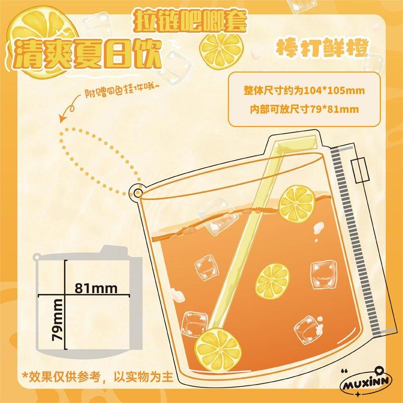 

Anime Badge Display | PVC Summer Drinks Theme оранжевый