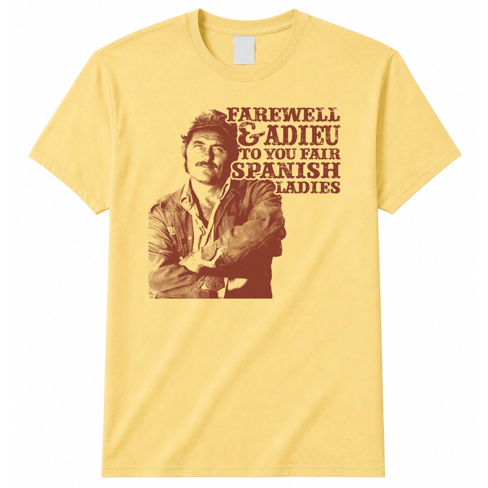 Jaws Quint Spanish Ladies of Spain Song Great White Shark USS Indianapolis Speech Amity Island Chief Martin Brody II 2 3 Movie Tee T Shirt 2XL