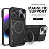 360° rotace s magnetickým kroužkem, stojánek, ochrana objektivu, pancéřové pouzdro pro iPhone 15 14Plus 13 12 11Pro Max pro Samsung S24 S23 S22 S21 S20 Ultra Plus A05 A14 A54