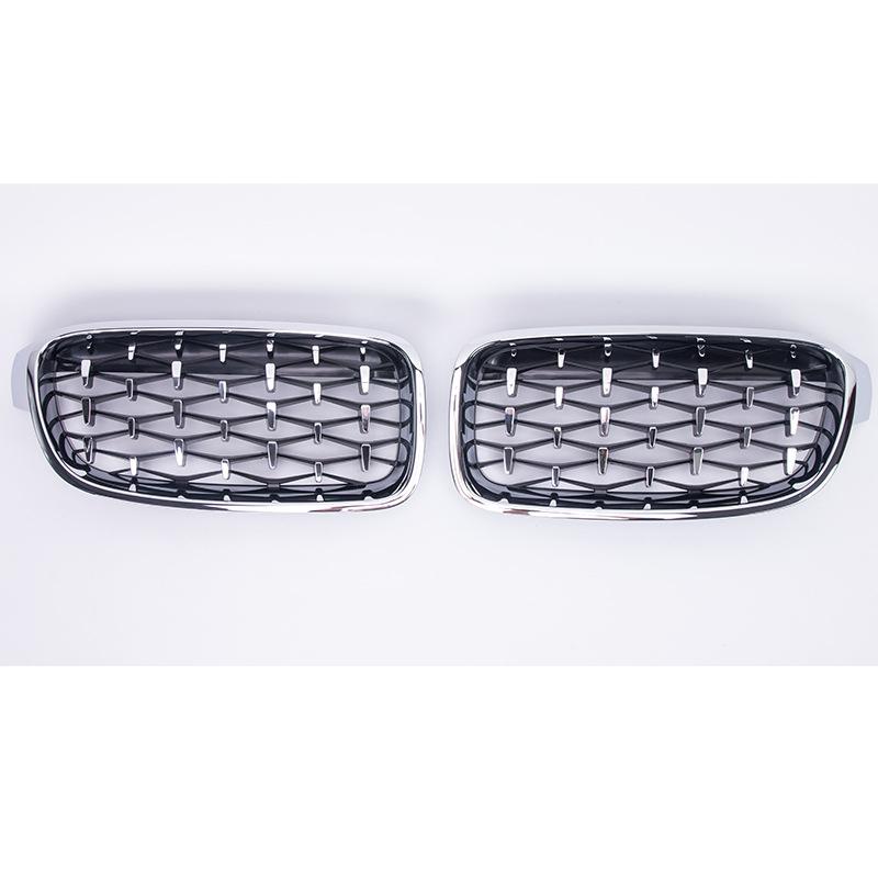 Přední nárazník Diamond Mřížka ledvinky Dvojitá lišta Závodní Sportovní mřížka pro BMW řady 3 F30 F31 F35 2011-19 Autodoplňky