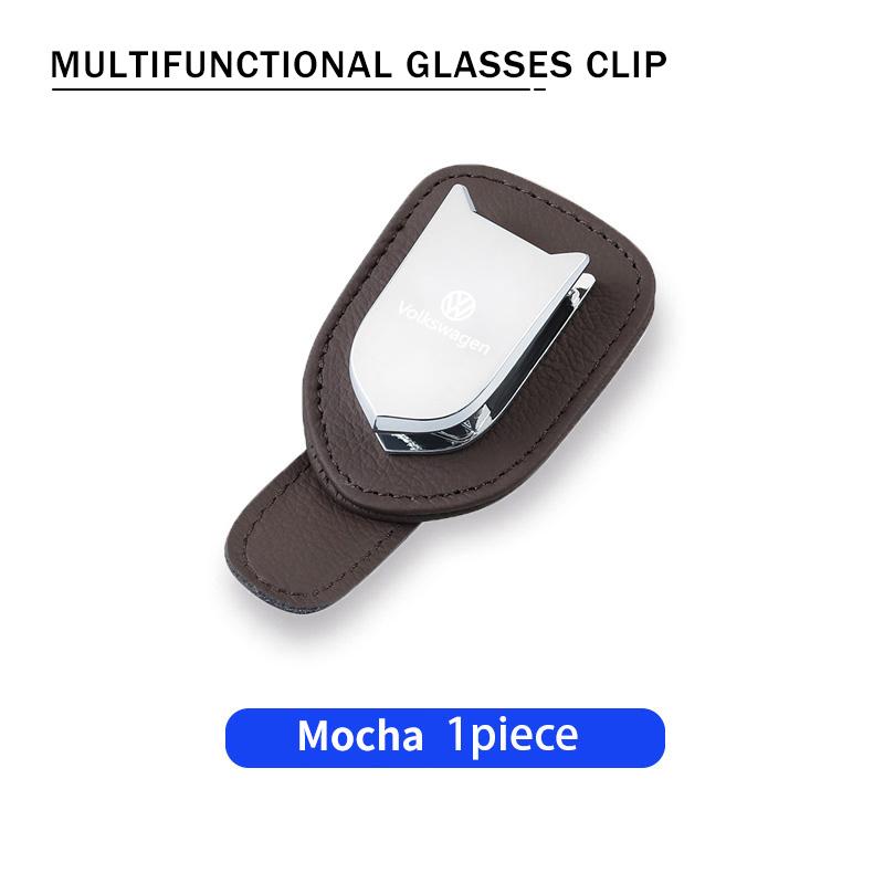 For Volkswagen VW Car Sunglasses Holder Suitable for Car Sun Shades Magnetic Scirocco Passat Polo B5 B6 B7 CC Tiguan Sharan ze1