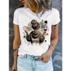 Dramatischer Wein Kunst Druck Kurzarm Bedrucktes T-Shirt Kleidung Damen T-Shirt Harajuku Grafik Kleidung Damen Oberteil Tee