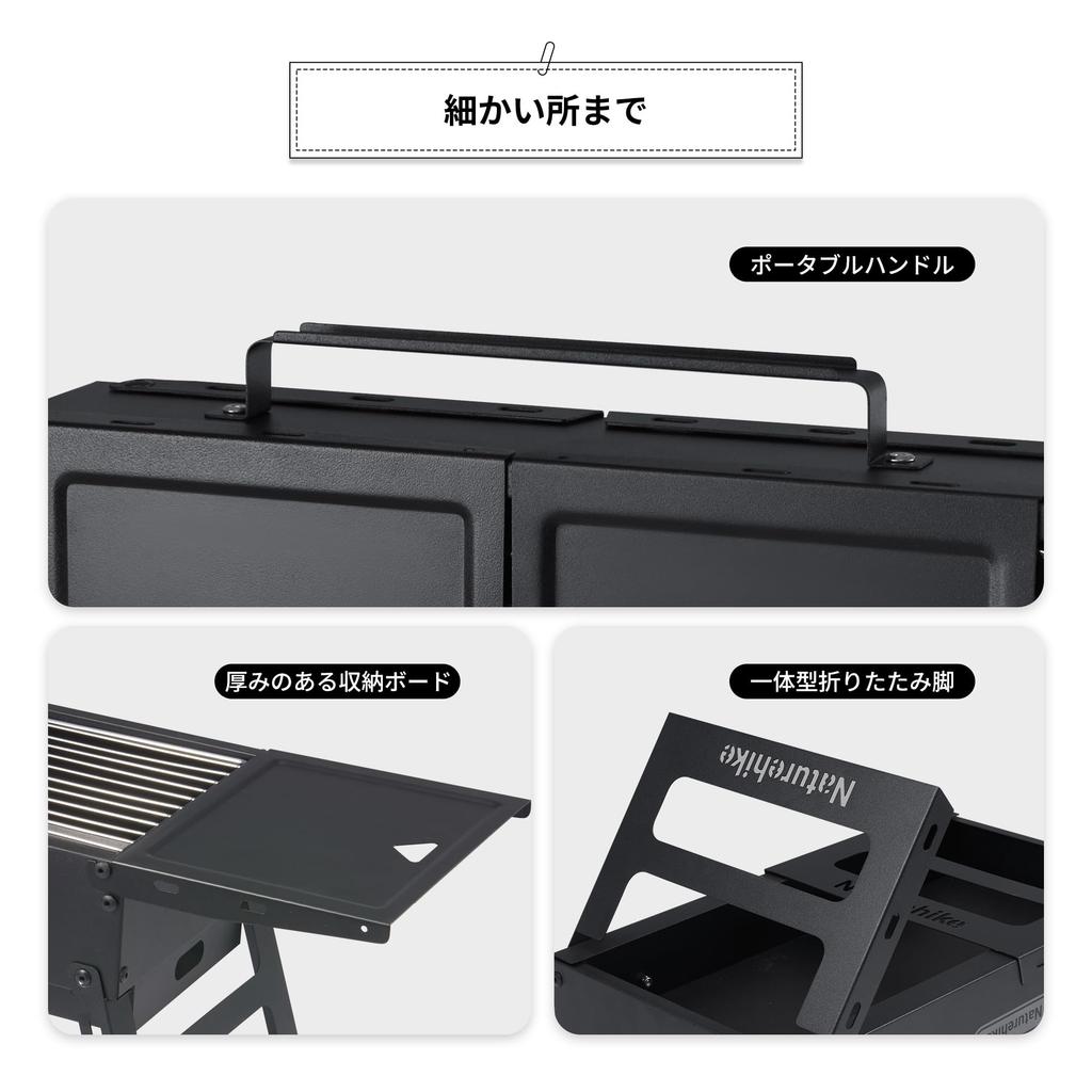 Naturehike Direct Store Barbecue Stove Foldable No Assembly Required Camping Outdoor Drawer Type Easy to Carry Storage Bag Included