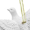 Christmas Tree Decorations 4 Pieces Resin White Peace Love Joy Bird Decor Christmas Tree Bird Ornaments For Party Family