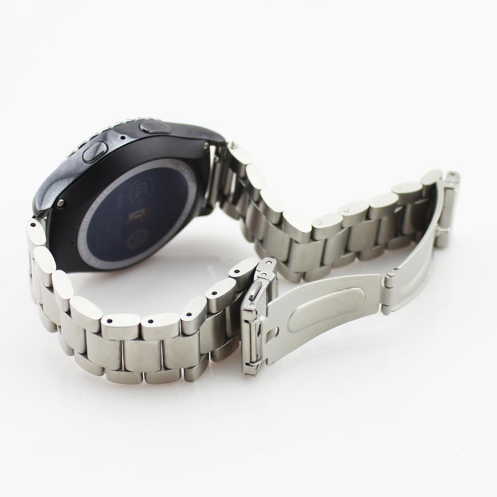 

22mm Stainless Steel Watch Band Strap for Samsung Gear S3 Frontier/S3 Classic Silver