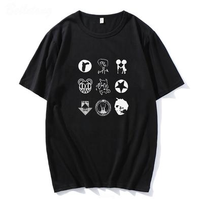 2025 Neues Sommer Casual Kurzarm T-Shirt Print Baumwolle Regular Fit Rundhals Atmungsaktiv Locker Unisex Tee Männer Frauen Kleidung