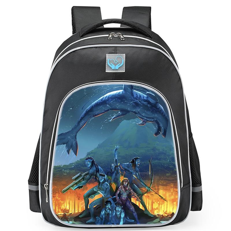 Zaino Periferico Serie Avatar3 Striscia Riflettente Zaino Scolastico