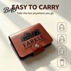 Family Night Dice Game Farkle Board Game, with Faux Leather Case, 6 Dices, Wooden Portable Scoreboard, Tabletop for Travel Party Retro