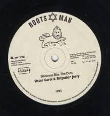 

12inch Record SISTER CAROL & BRIGADIER JERRY / RO - Slackness Bite The Dust / Oh Jah RM12003 Roots Man Recor 1993 UK Reggae, Ska & Dub Used