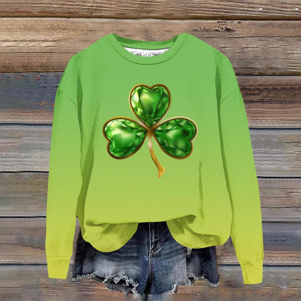 Women's Fashion Casual Long Sleeve Loose Printed Sweatshirt