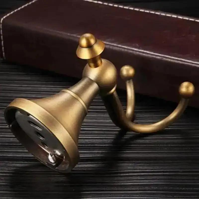 Wall Mounted Robe Coat 2026 New Vintage Style Antique Brass Towel Hook Hanger Brushed Finish Bathroom Clothes Household Supplies