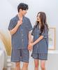 [AONE] Cooling Check Short-Sleeve Couple Top & Bottom Pajamas [Shipped from Korea] 100% Authentic